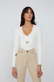 The Darby Cross Body Top | Final Sale - Ivory