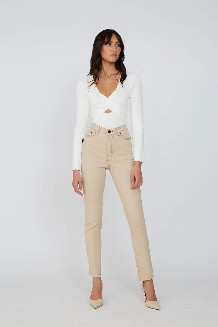 The Darby Cross Body Top | Final Sale - Ivory