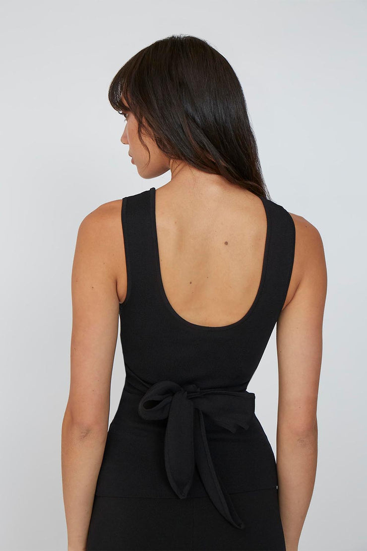 Deane Cross Body Top - Black