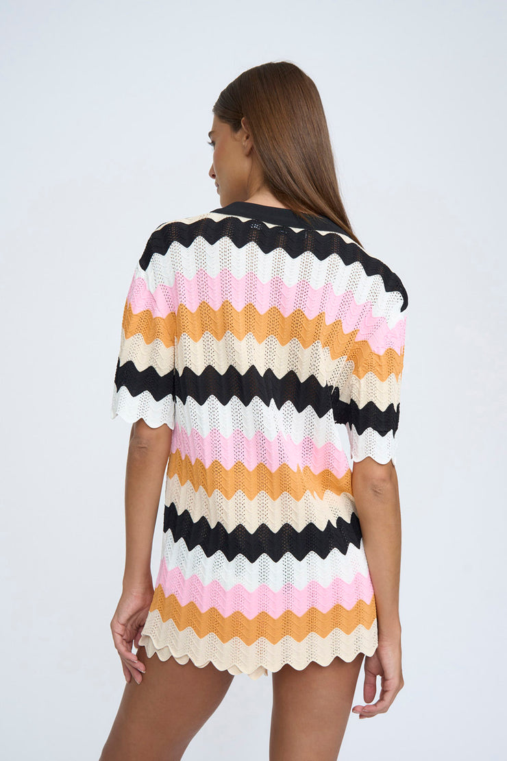 Elba Stripe Knit Shirt | Final Sale  - Multi Stripe