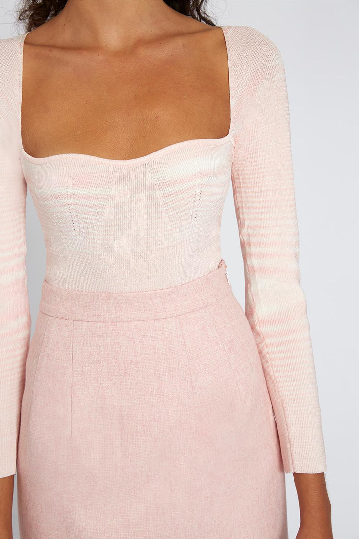 Eliza Knit Top | Final Sale - Pink Marle