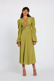 Emily Twist Midi Dress | Final Sale - Sea Green