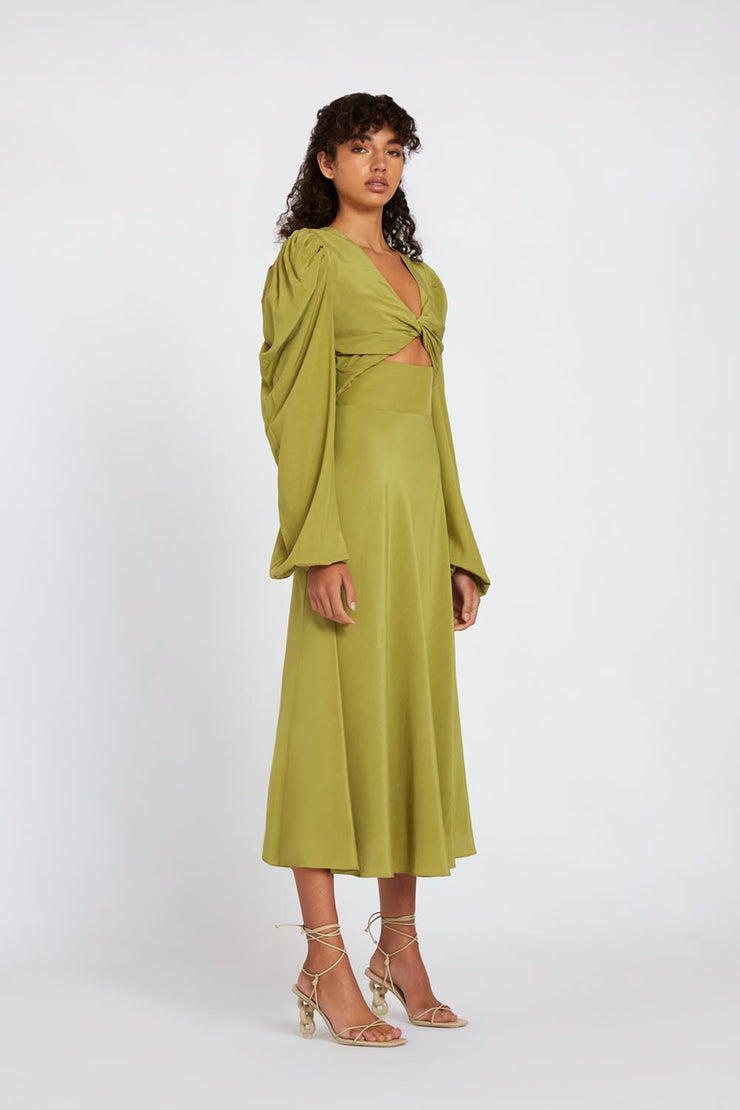 Emily Twist Midi Dress | Final Sale - Sea Green