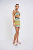 Eve Grid Knit Skirt | Final Sale  - Green Multi