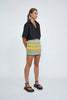Eve Grid Knit Skirt | Final Sale  - Green Multi