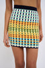 Eve Grid Knit Skirt | Final Sale  - Green Multi