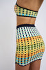 Eve Grid Knit Skirt | Final Sale  - Green Multi