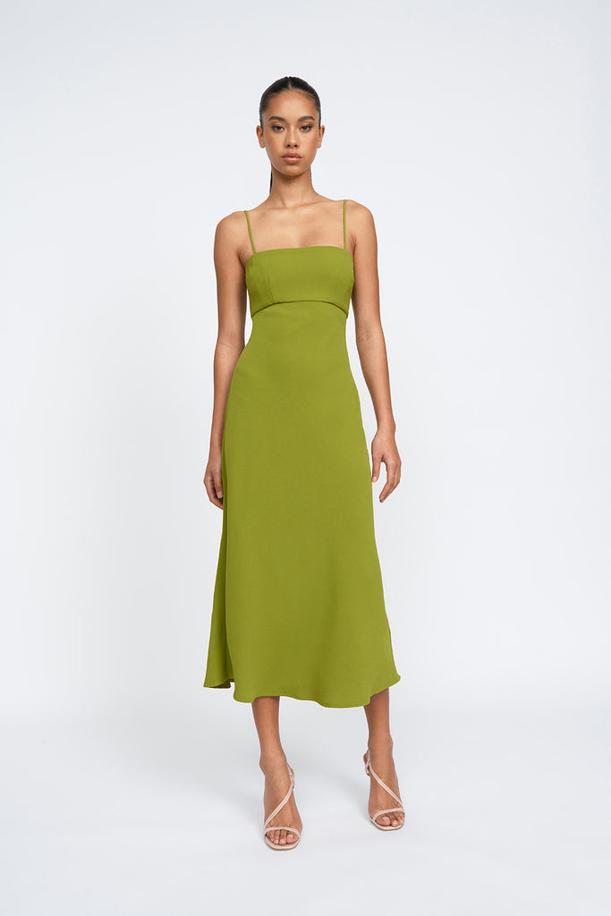 bec and bridge amelie panel midi dress