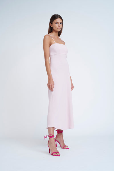Fall Bias Midi Dress | Final Sale - Pink