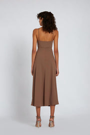 Fall Bias Midi Dress - Mocka