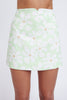 Fleur Mini Skirt | Final Sale - Lime Floral