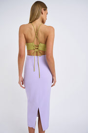 Fresco Halter Dress | Final Sale  - Lavender Sage