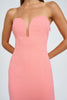 Ginny Scoop Split Midi Dress  | Final Sale - Melon Pink