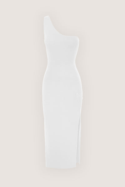 Grace Dress One Shoulder | Final Sale - White