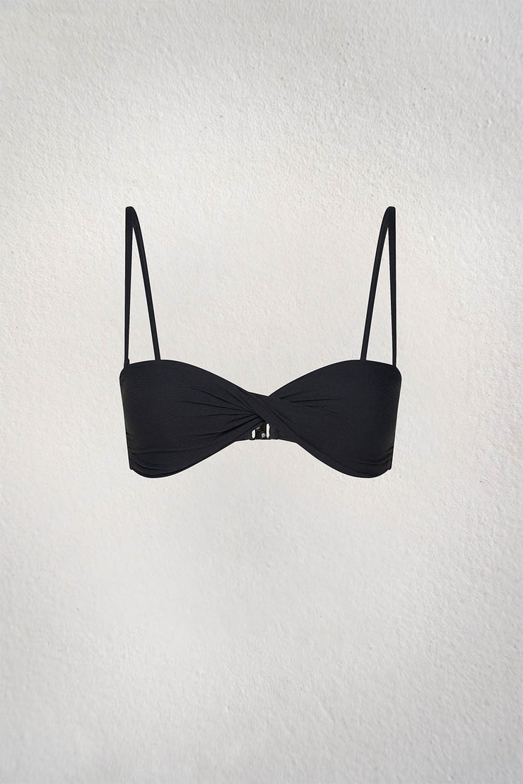 Bandeau Twist Top | Final Sale - Black