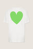Heart Back Tee | Final Sale - White Green