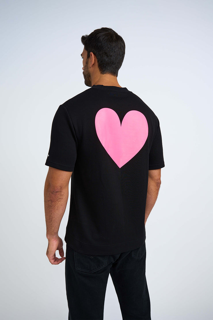 Tyler Heart Tee | Final Sale - Black