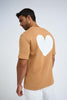 Tyler Heart Tee - Tan