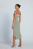 Isabella Check Strapless Knit | Final Sale - Army Pink