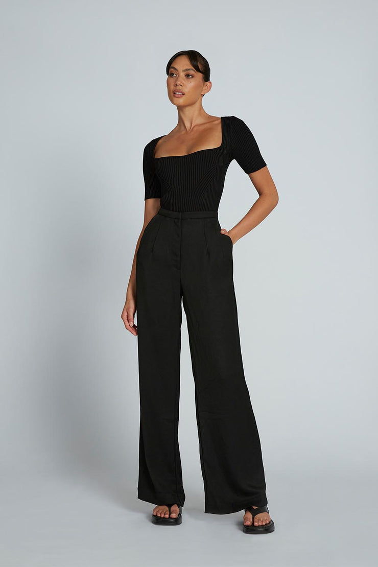J Wide Leg Pant | Final Sale - Black