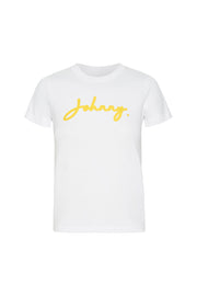 J. Junior Tee | Final Sale - White Yellow