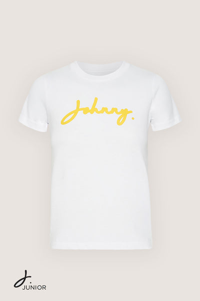 J. Junior Tee | Final Sale - White Yellow