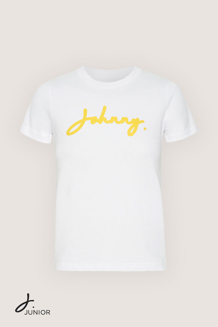 J. Junior Tee | Final Sale - White Yellow