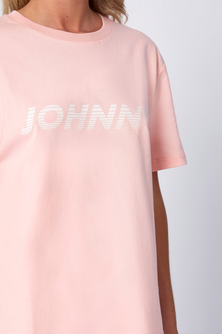 Johnny Rush Tee | Final Sale - Pink White