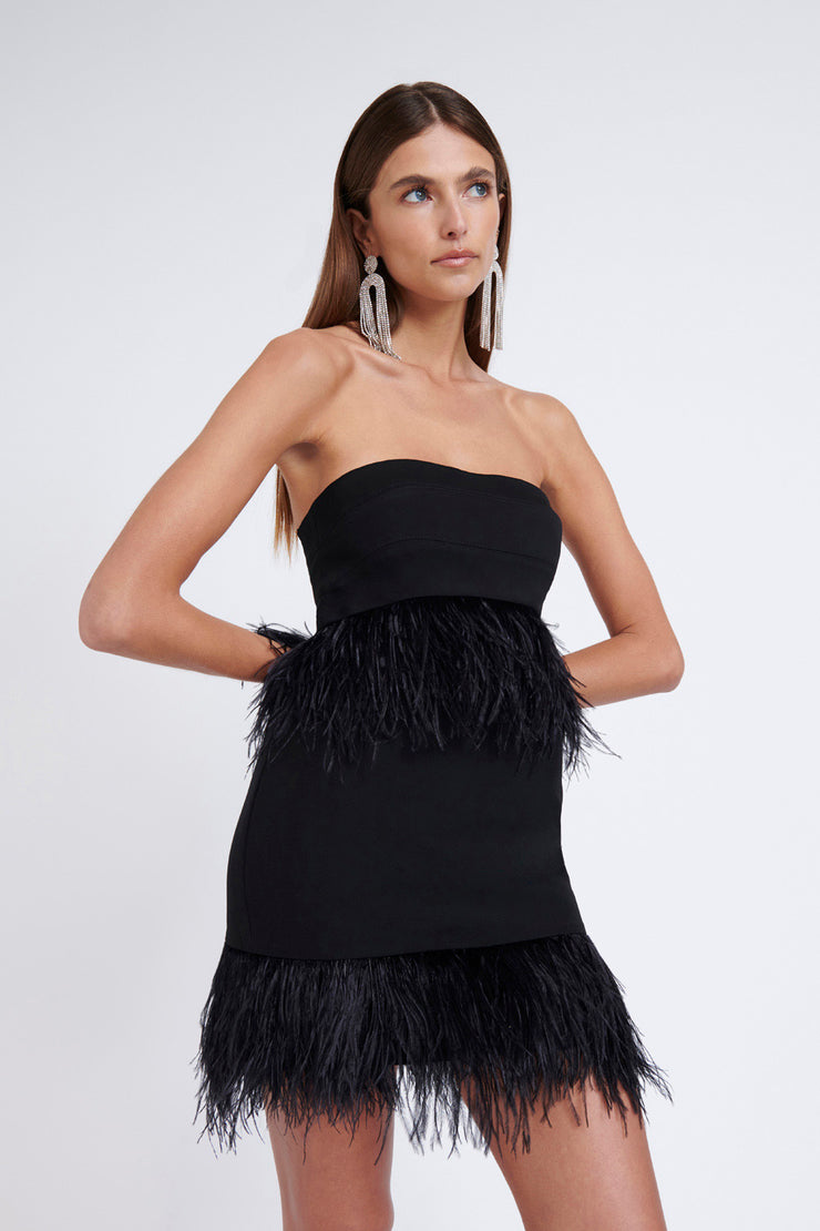 Johnny Feather Busti - Black
