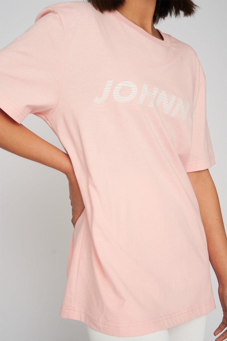 Johnny Rush Tee | Final Sale - Pink White