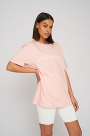 Johnny Rush Tee | Final Sale - Pink White