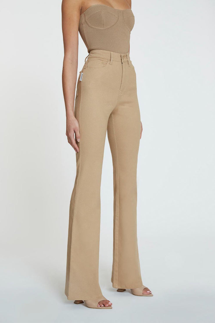 Julia Flare Jean | Final Sale - Tan