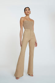 Julia Flare Jean | Final Sale - Tan