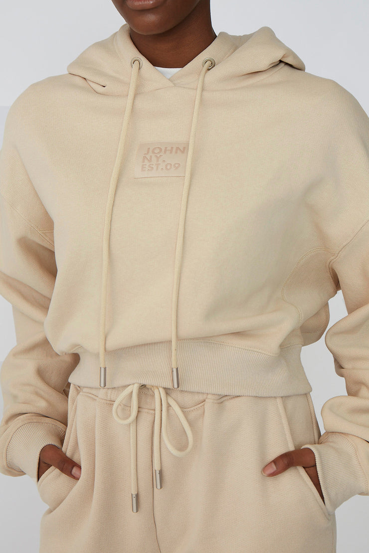 J Cropped Hoodie | Final Sale