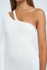 Kaitlyn One Sleeve Knit Midi Dress | Final Sale - Ivory
