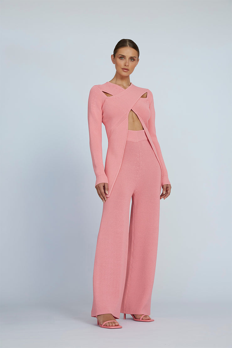 Kason Knit Pant | Final Sale - Pink