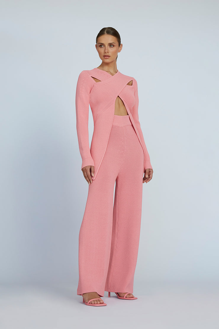 Kason Knit Pant | Final Sale - Pink