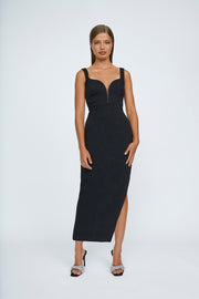 Kimberly Long Line Dress | Final Sale - Black