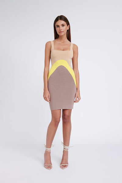 Knit Multi Mini | Final Sale - Beige Yellow Brown