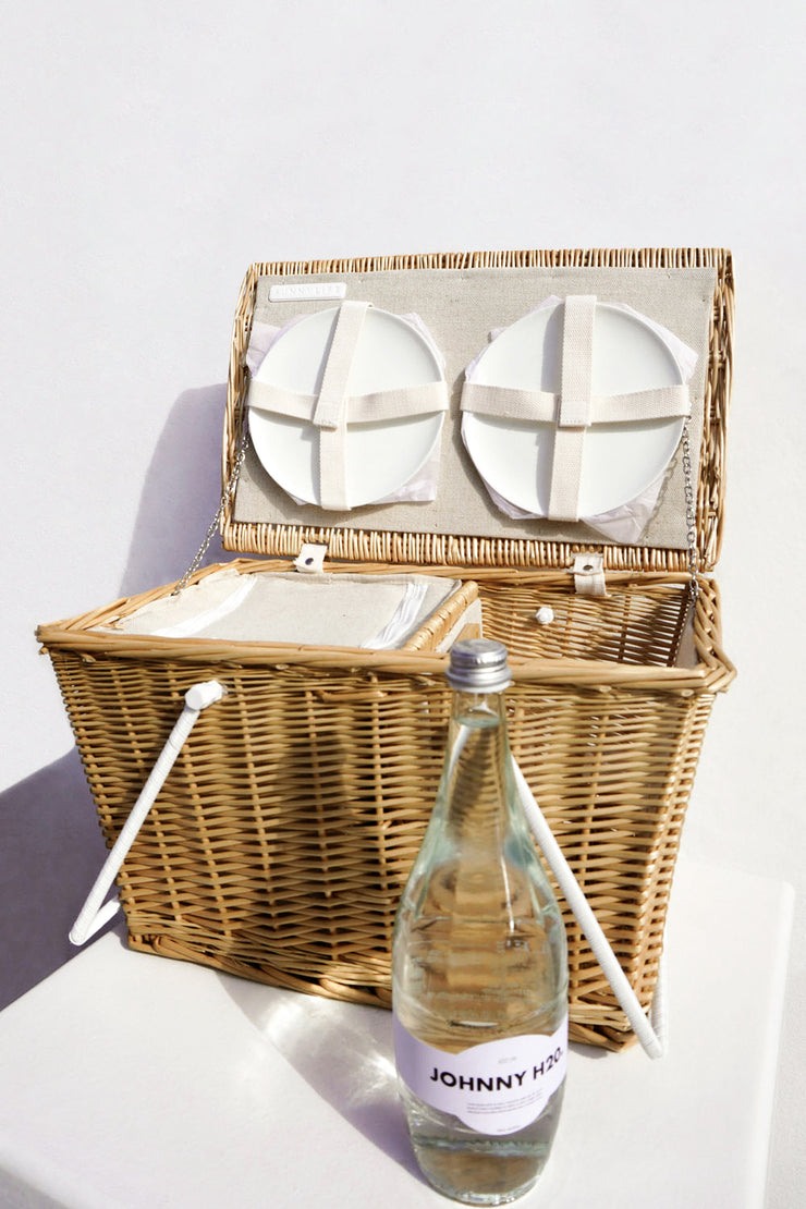 Large Picnic Cooler Basket | Final Sale - Natural