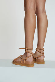 Recycled Leather Sandal | Final Sale - Tan