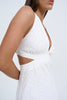 Lennon Anglaise Tie Back Midi | Final Sale  - Ivory