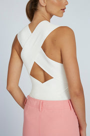 Leora Lattice Top | Final Sale - Ivory