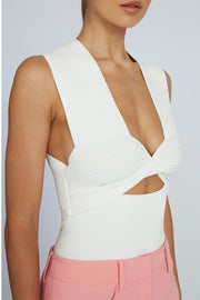 Leora Lattice Top | Final Sale - Ivory