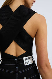 Leora Lattice Top - Black