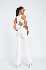 Leora Lattice Top | Final Sale - Ivory