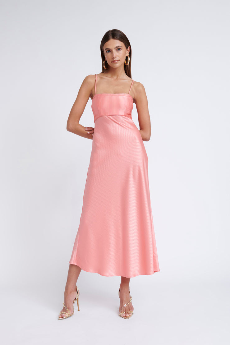 Lisette Bias Midi Dress | Final Sale - Watermelon