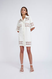 Lucy Shirt Dress - Ivory