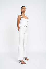 Maja Sweetheart Top | Final Sale - Ivory Black