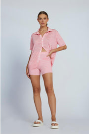 Marle Knit Mini Shorts | Final Sale - Blush Pink Marle